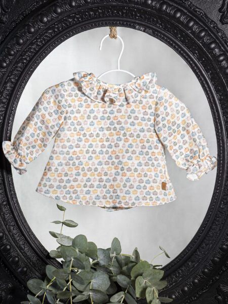 Blusa calabaza bebé