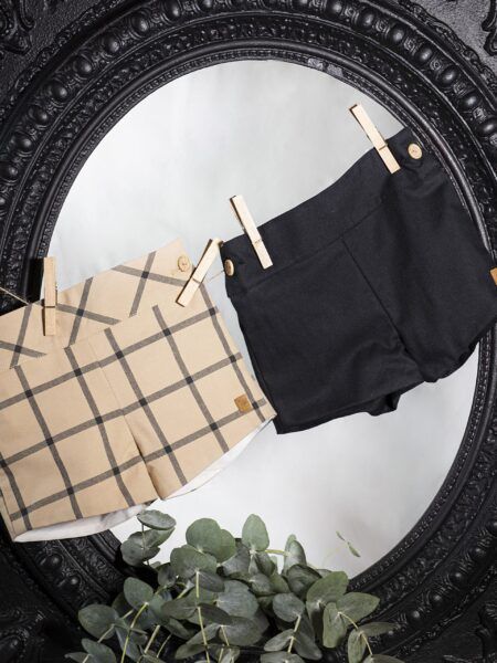 Pantalón corto cuadros