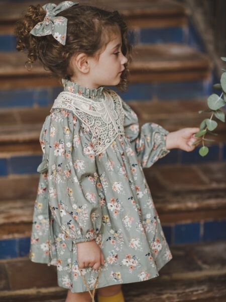 VESTIDO MARIPOSA FLORES