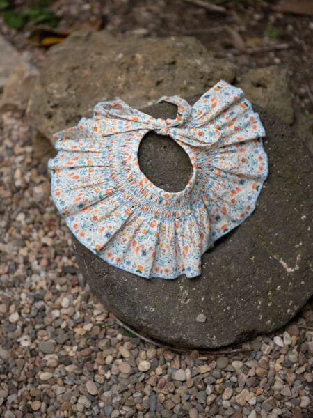 CUELLO PLISADO SMOCK MANDARINA