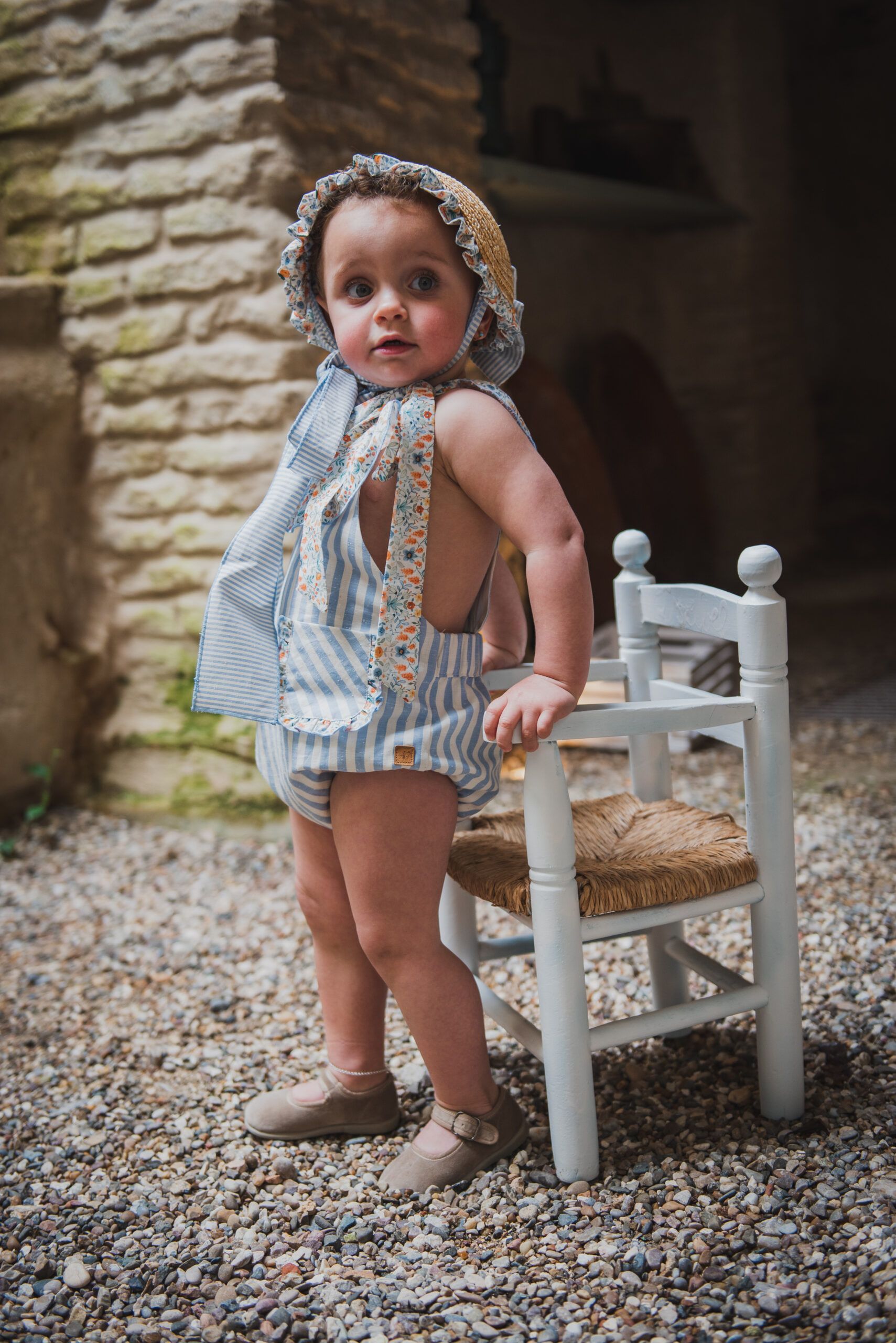RANITA CUELLO HALTER EN RAYAS