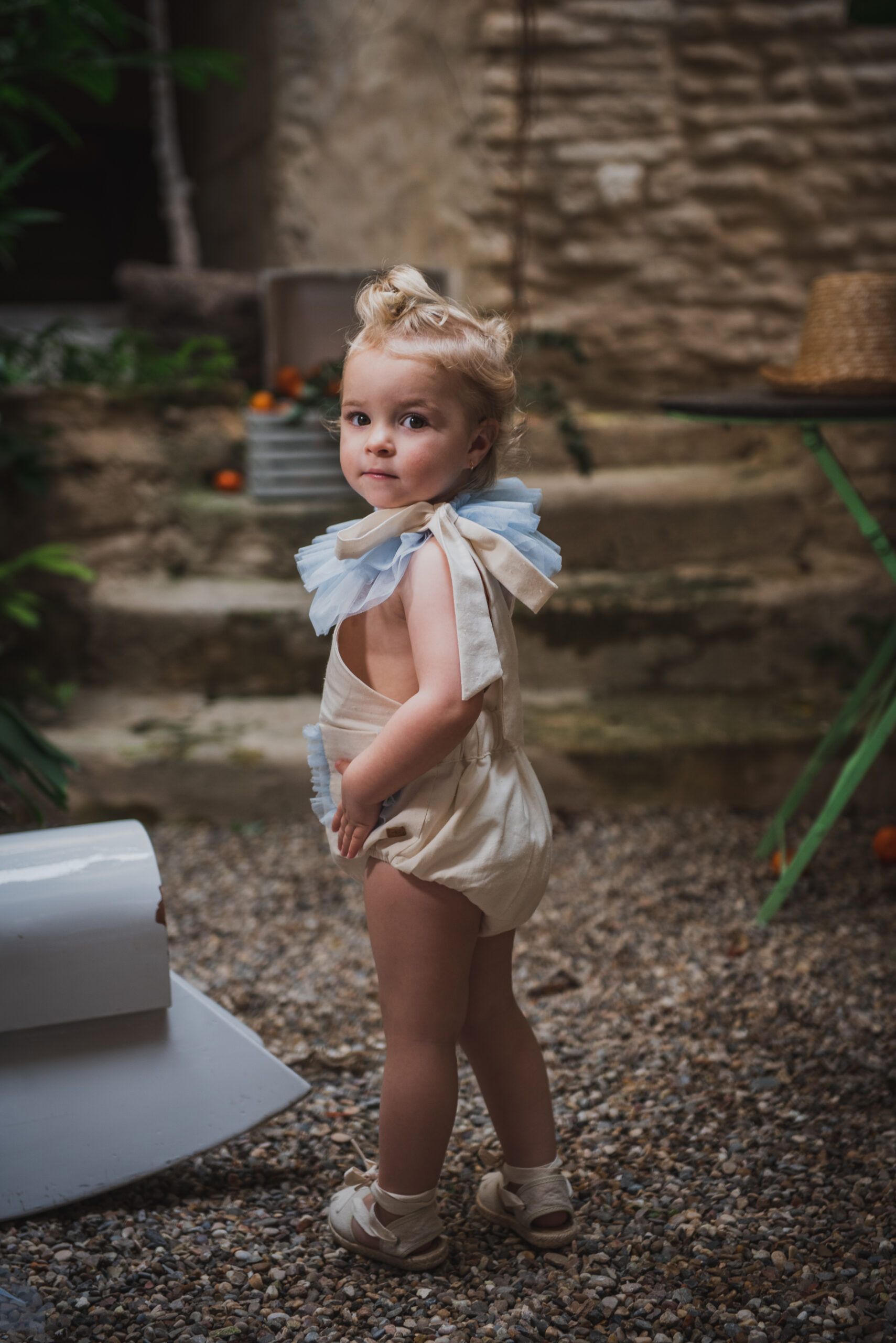 RANITA INFANTIL CUELLO HALTER VOLANTE TUL - Imagen 3