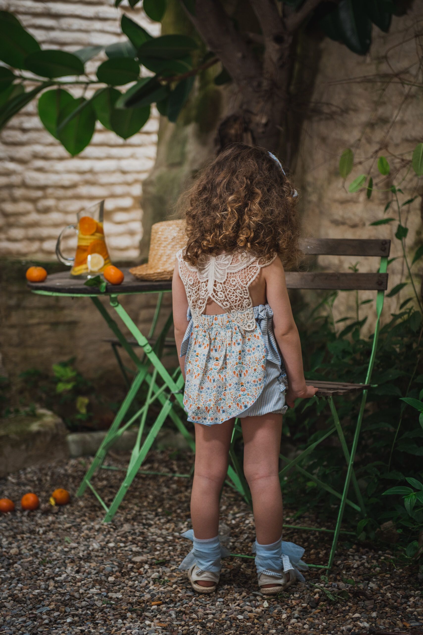 TOP DELANTAL MARIPOSA MANDARINA - Imagen 3