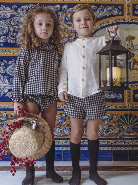 PANTALÓN VICHY NEGRO
