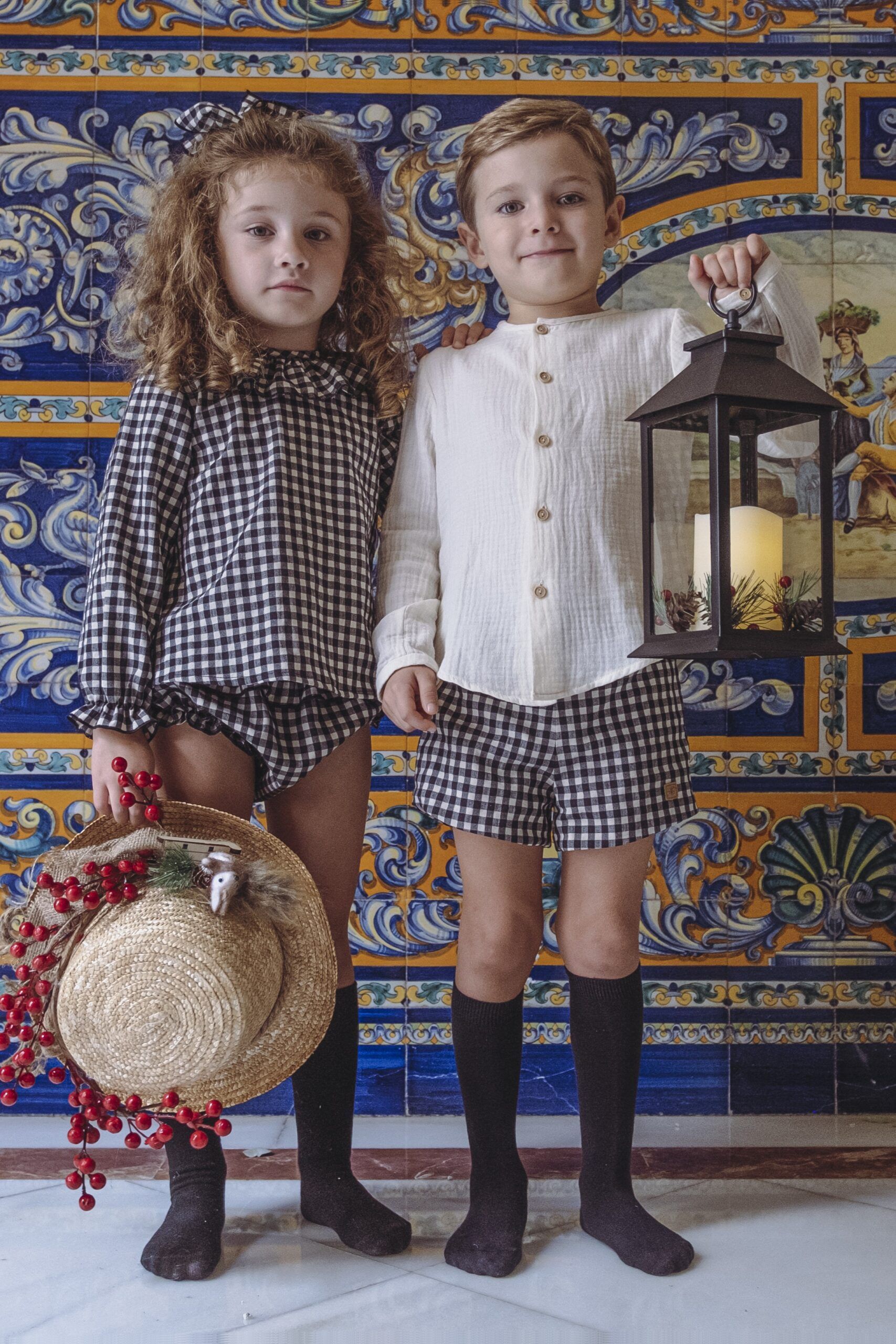 PANTALÓN VICHY NEGRO
