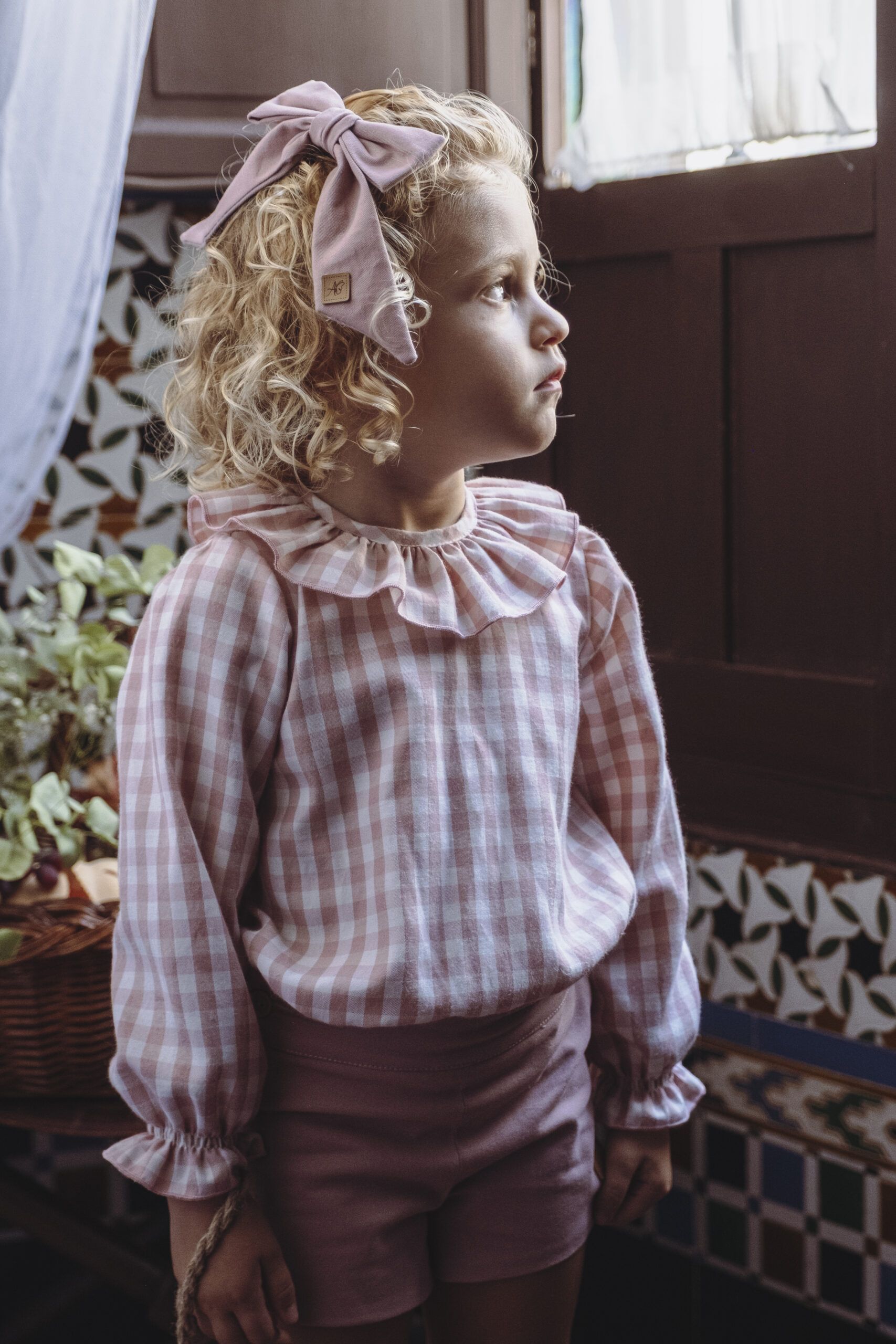 BLUSA PETIT CUADROS ROSA - Imagen 2