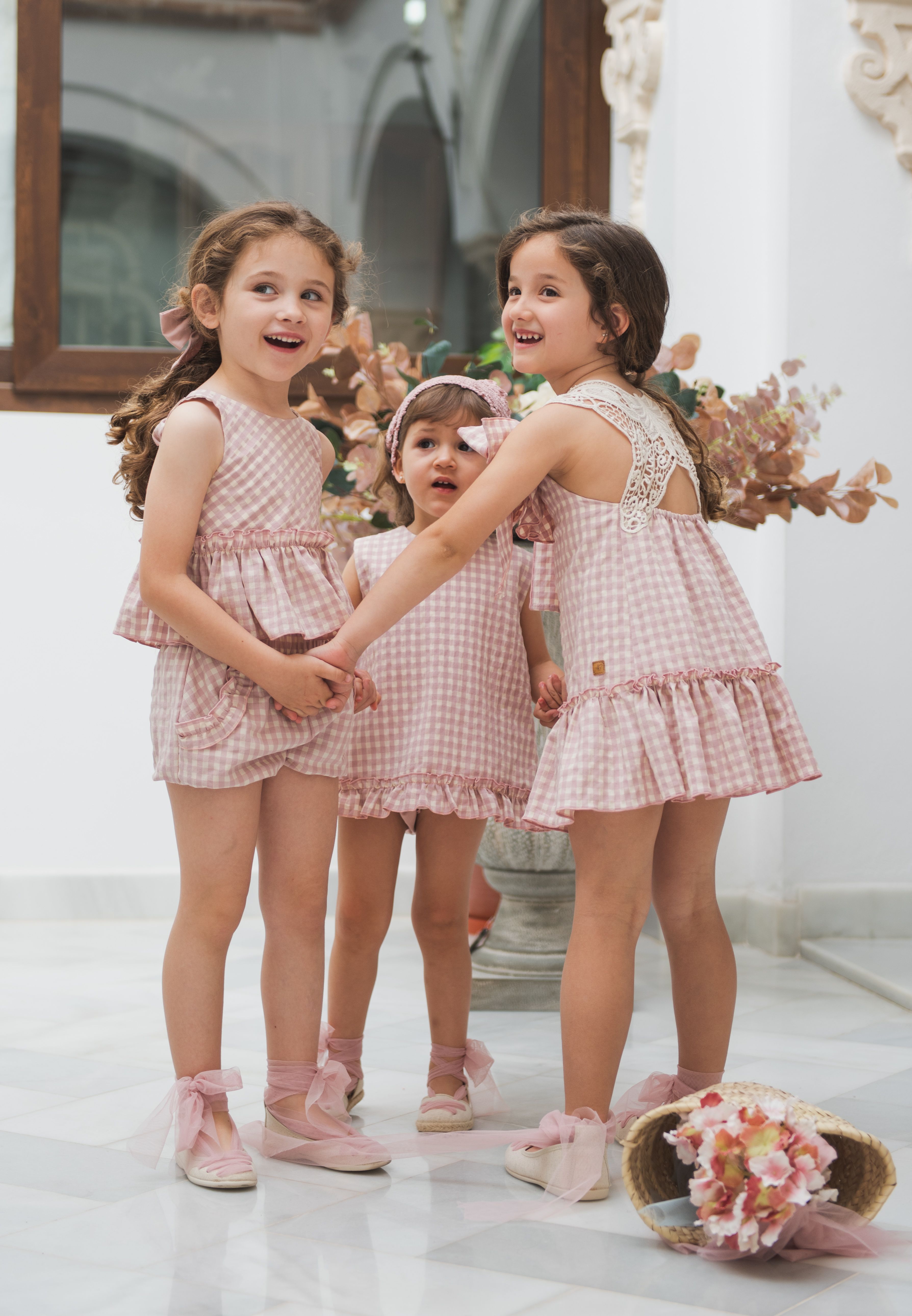 VESTIDO MARIPOSA VOLANTE VICHI ROSA - Imagen 2