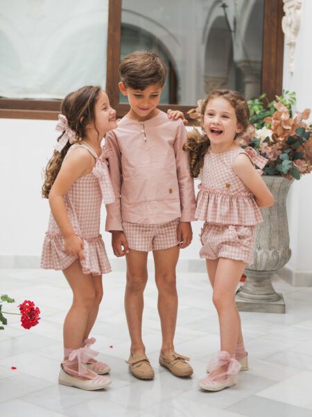 CAMISA CANGURO ROSA EMPOLVADO