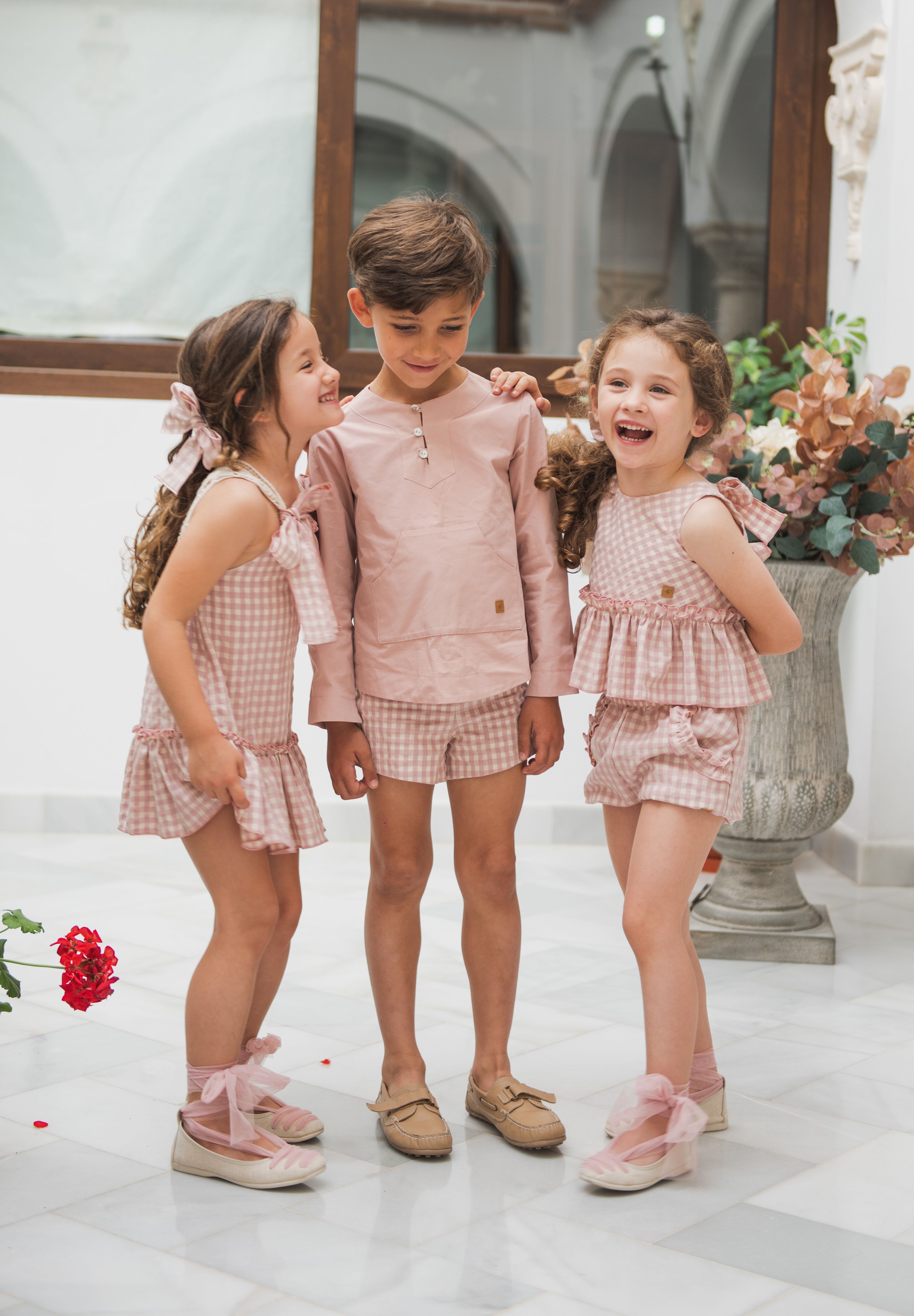 CAMISA CANGURO ROSA EMPOLVADO