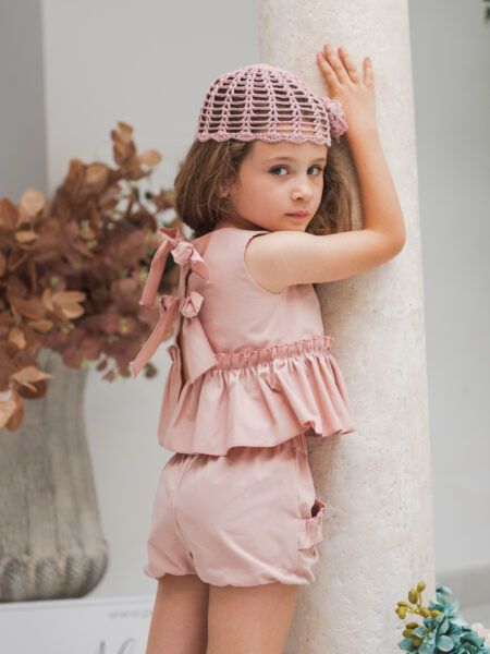 TOP VOLANTE ROSA BALLET